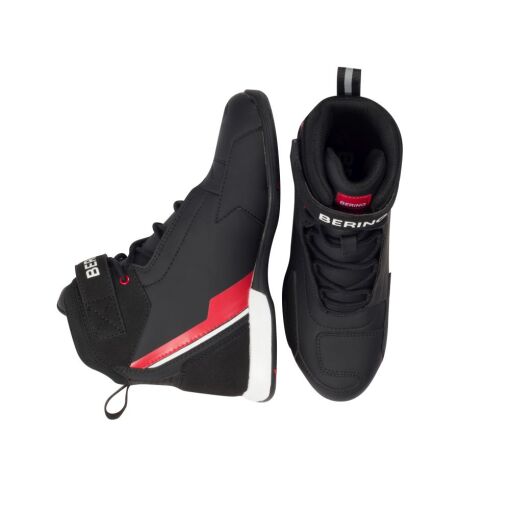 LADY JAG MOTOROS CIPŐ,FEKETE-FEHÉR PIROS - Image 2