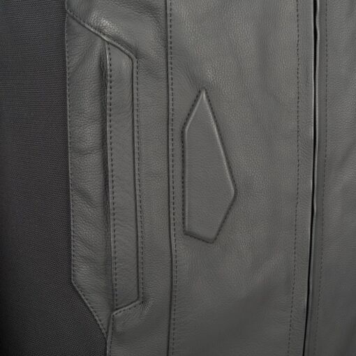 RADIAL MOTOROS BŐRDZSEKI,FEKETE-FEHÉR - Image 7