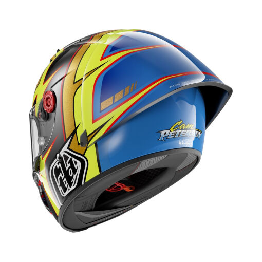 RACE-R PRO GP 06 REPLICA CAM PETERSEN BUKÓSISAK,SÖTÉTSZÜRKE-SÁRGA-KÉK - Image 3
