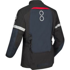 Alternative view of HALIFAX MOTOROS TEXTILKABÁT,FEKETE-SÖTÉTSZÜRKE-PIROS