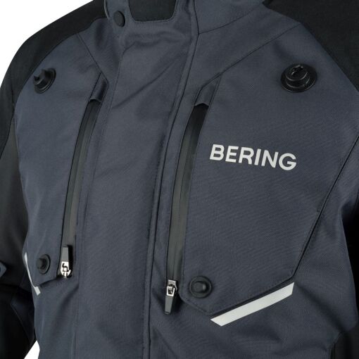 CALGARY MOTOROS TEXTILKABÁT,FEKETE-SZÜRKE - Image 3