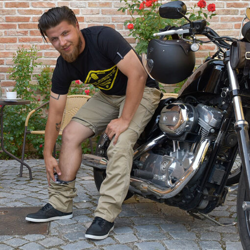 DUAL PANTS MOTOROS TEXTILNADRÁG,BÉZS - Image 6