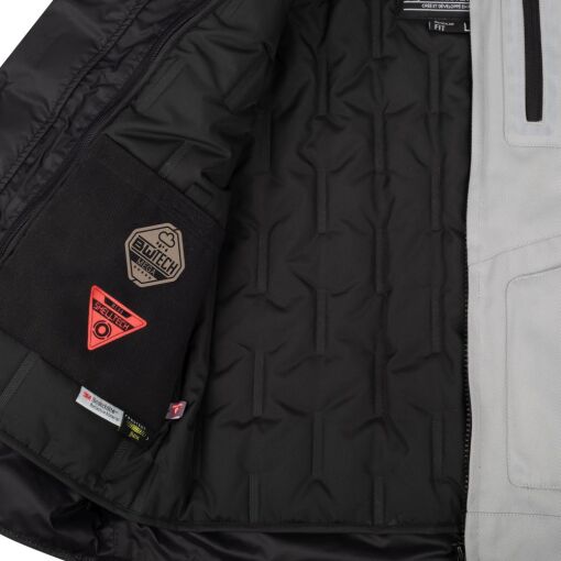 PORTLAND MOTOROS TEXTILDZSEKI,FEKETE-SZÜRKE - Image 6