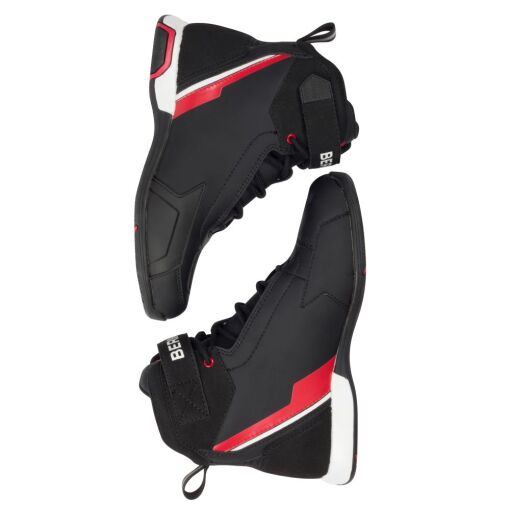 JAG MOTOROS CIPŐ,FEKETE-FEHÉR-PIROS - Image 3