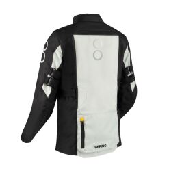 Alternative view of ZEPHYR MOTOROS TEXTILKABÁT,FEKETE-SZÜRKE-SÁRGA