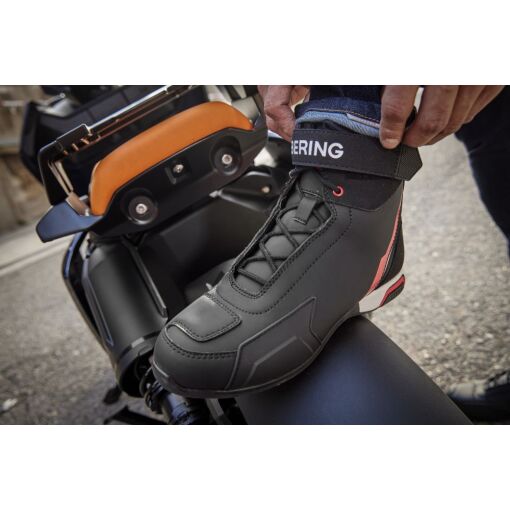 JAG MOTOROS CIPŐ,FEKETE-FEHÉR-PIROS - Image 5