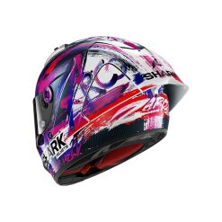 Alternative view of AERON-GP FIM RACING #1 REPLICA ZARCO SIGNATURE BUKÓSISAK+PLEXIVEL,KARBON-FEHÉR-RÓZSASZÍN