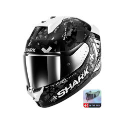 SKWAL I3 HELLCAT BUKÓSISAK BEÉPÍTETT FÉKLÁMPÁVAL +PLEXIVEL, FEKETE-FEHÉR-EZÜST