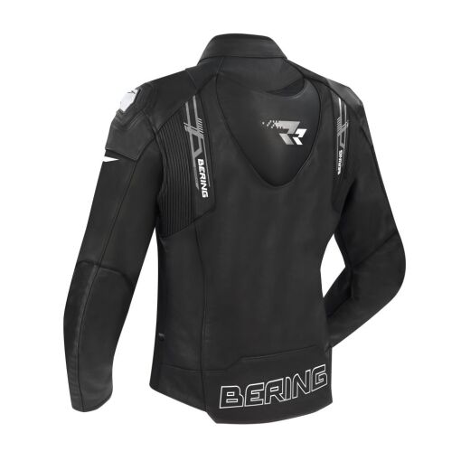 SNAP MOTOROS BŐRDZSEKI,FEKETE-FEHÉR - Image 2