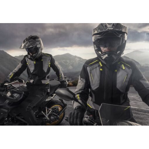 VISION MOTOROS TEXTILKABÁT,FEKETE-SZÜRKE - Image 7