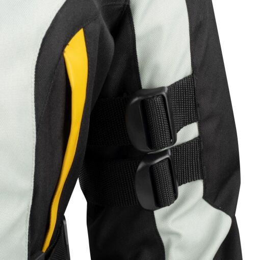 LADY ZEPHYR MOTOROS TEXTILKABÁT,FEKETE-SZÜRKE-SÁRGA - Image 5