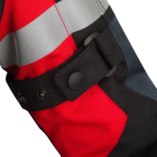 LADY HALIFAX MOTOROS TEXTILKABÁT,FEKETE-SÖTÉTSZÜRKE-PIROS - Image 7