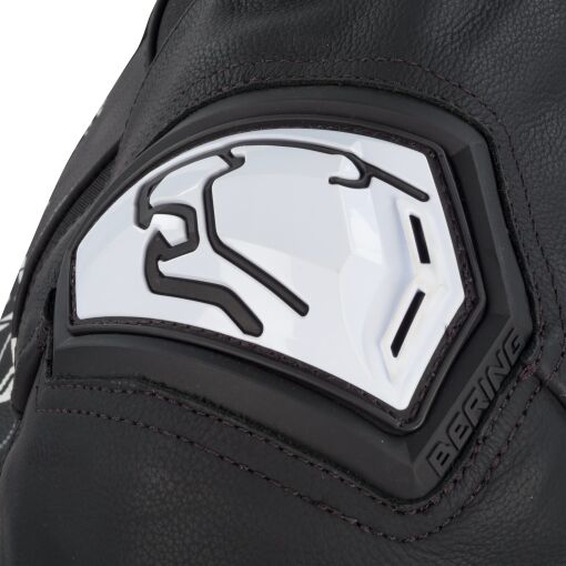 SNAP MOTOROS BŐRDZSEKI,FEKETE-FEHÉR - Image 5