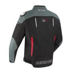 Alternative view of GANG MOTOROS TEXTILDZSEKI,FEKETE-SZÜRKE-PIROS