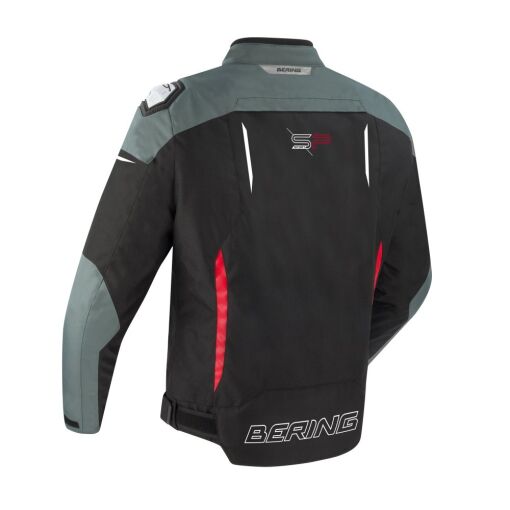 GANG MOTOROS TEXTILDZSEKI,FEKETE-SZÜRKE-PIROS - Image 2