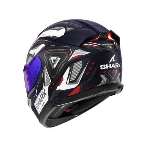 SKWAL I3 LINIK MAT BUKÓSISAK BEÉPÍTETT FÉKLÁMPÁVAL, MATT KÉK-FEHÉR-PIROS - Image 2