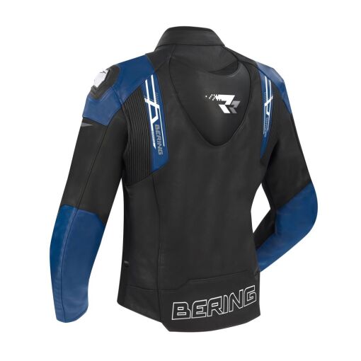 SNAP MOTOROS BŐRDZSEKI,FEKETE-KÉK - Image 2