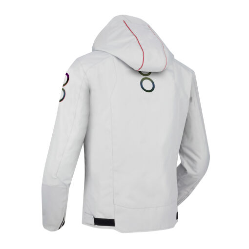 WARWICK MOTOROS TEXTILDZSEKI,VILÁGOSSZÜRKE-PIROS - Image 2