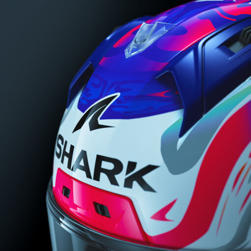 AERON-GP REPLICA ZARCO GP DE FRANCE BUKÓSISAK+PLEXIVEL,KARBON-RÓZSASZÍN-KÉK - Image 4