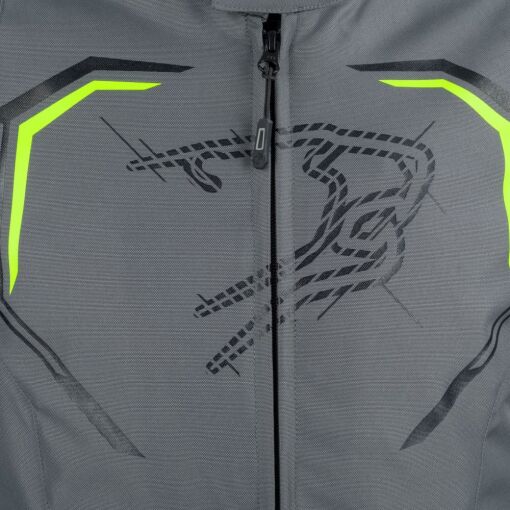 DUNDY MOTOROS TEXTILDZSEKI,SZÜRKE-FLUO - Image 3