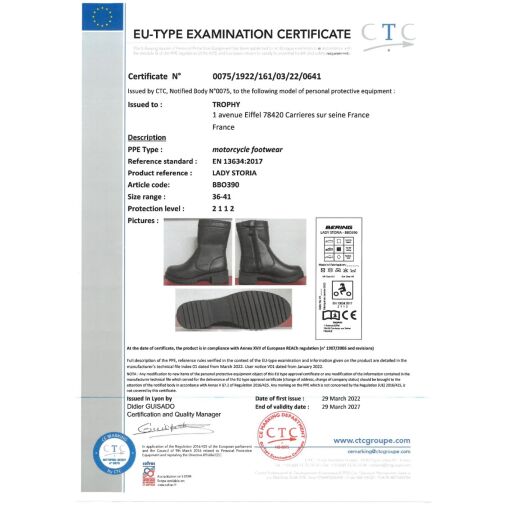 LADY STORIA MOTOROS CIPŐ,FEKETE - Image 3