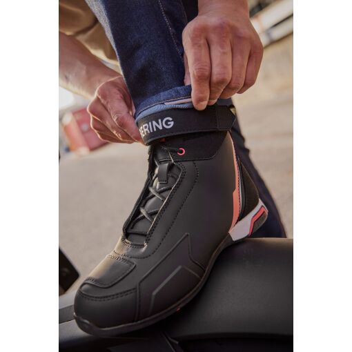 JAG MOTOROS CIPŐ,FEKETE-FEHÉR-PIROS - Image 7