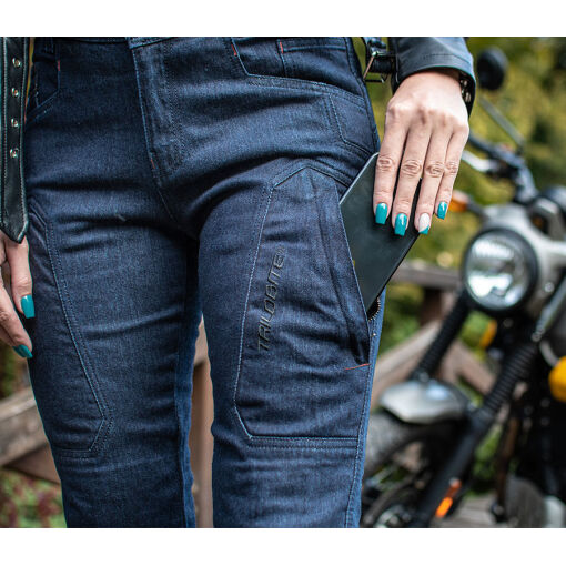 LADY TACTICAL MOTOROS FARMERNADRÁG,SÖTÉTKÉK - Image 4