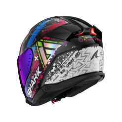 Alternative view of SKWAL I3 JET HELLCAT BUKÓSISAK BEÉPÍTETT FÉKLÁMPÁVAL +PLEXIVEL,FEKETE-KRÓM-KÉK