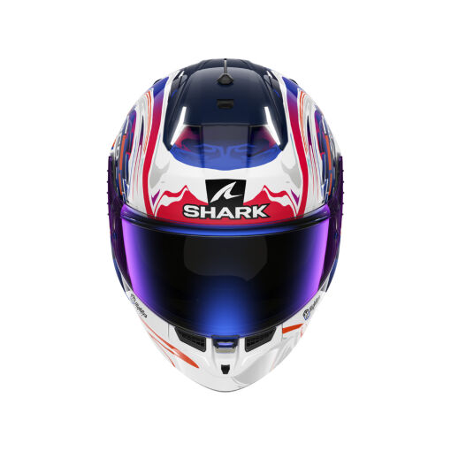 SKWAL I3 REPLICA ZARCO GP DE FCE BUKÓSISAK BEÉPÍTETT FÉKLÁMPÁVAL + PLEXIVEL, FEHÉR-RÓZSASZÍN-KÉK - Image 3