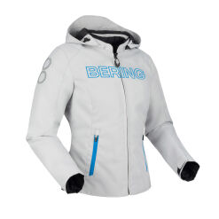 LADY WARWICK MOTOROS TEXTILDZSEKI,VILÁGOSSZÜRKE-KÉK