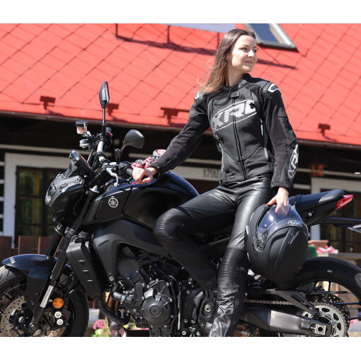 LADY LEATHER LEGGINGS MOTOROS TEXTILNADRÁG,FEKETE - Image 5