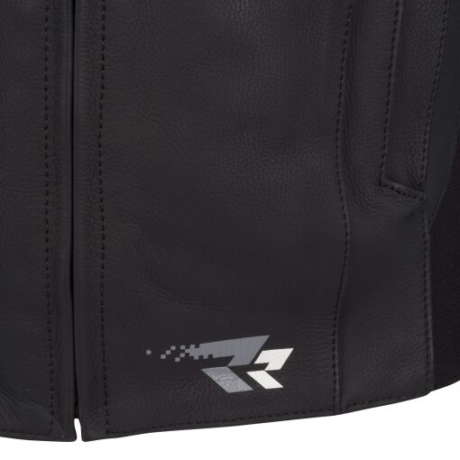 SNAP MOTOROS BŐRDZSEKI,FEKETE-FEHÉR - Image 8