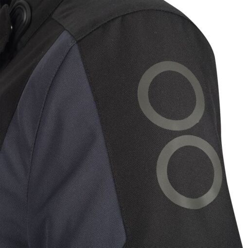 LADY SIBERIA MOTOROS TEXTILKABÁT,FEKETE-SZÜRKE - Image 5