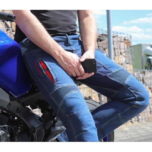 PARADO MONOLAYER MOTOROS FARMERNADRÁG SLIM FIT RÖVID,KÉK - Image 5