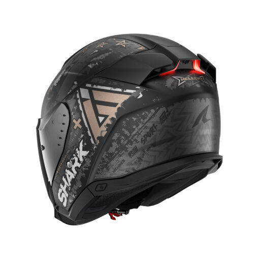 SKWAL I3 JET HELLCAT MAT BUKÓSISAK BEÉPÍTETT FÉKLÁMPÁVAL +PLEXIVEL,MATT FEKETE-KRÓM-SÖTÉTSZÜRKE - Image 2