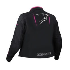 Alternative view of LADY BRUTALIA QUEEN SIZE MOTOROS BŐRDZSEKI,FEKETE-FEHÉR-RÓZSASZÍN