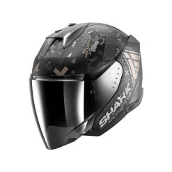 SKWAL I3 JET HELLCAT MAT BUKÓSISAK BEÉPÍTETT FÉKLÁMPÁVAL +PLEXIVEL,MATT FEKETE-KRÓM-SÖTÉTSZÜRKE