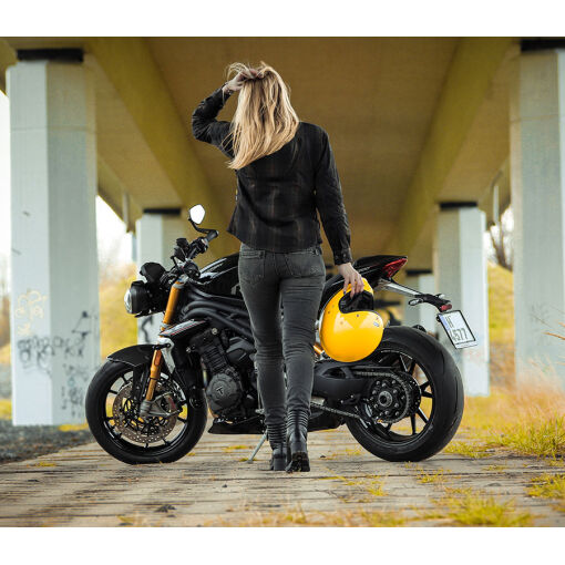 LADY BELLA MOTOROS JEGGINGS,SZÜRKE - Image 5