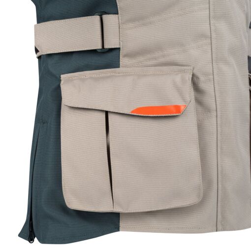 LADY SIBERIA MOTOROS TEXTILKABÁT,BÉZS-SZÜRKE-NARANCS - Image 4