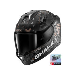 SKWAL I3 HELLCAT MAT BUKÓSISAK BEÉPÍTETT FÉKLÁMPÁVAL +PLEXIVEL, MATT FEKETE-KRÓM-SÖTÉTSZÜRKE