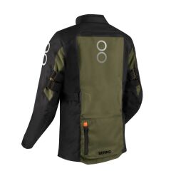 Alternative view of ZEPHYR MOTOROS TEXTILKABÁT,FEKETE-KEKI-NARANCS