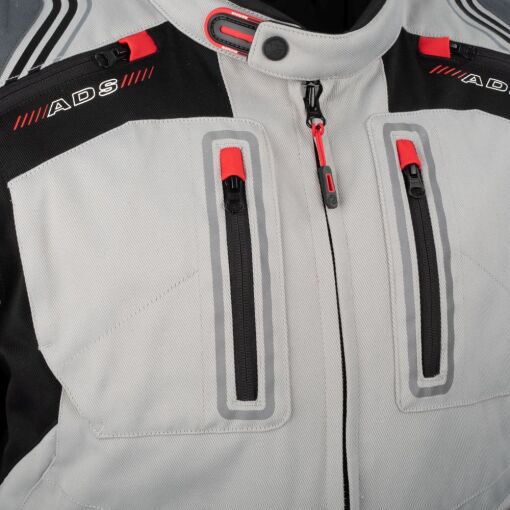 PORTLAND MOTOROS TEXTILDZSEKI,FEKETE-SZÜRKE - Image 9