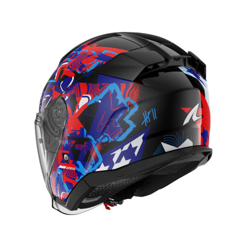 SKWAL JET PRANZ BUKÓSISAK,FEKETE-KÉK-PIROS - Image 2