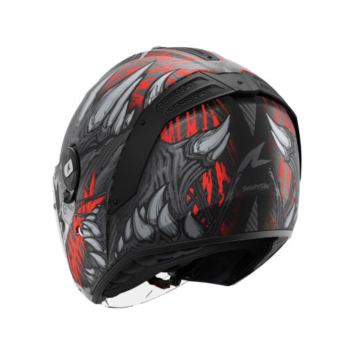 RS JET CARBON SHAYTAN MAT BUKÓSISAK,MATT FEKETE-PIROS-SÖTÉTSZÜRKE - Image 2