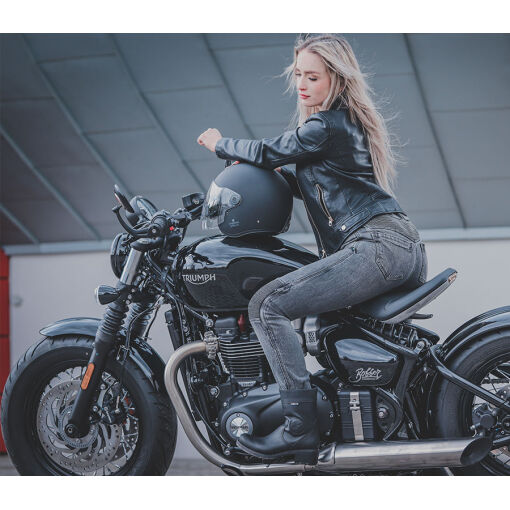 LADY BELLA MOTOROS JEGGINGS,SZÜRKE - Image 4