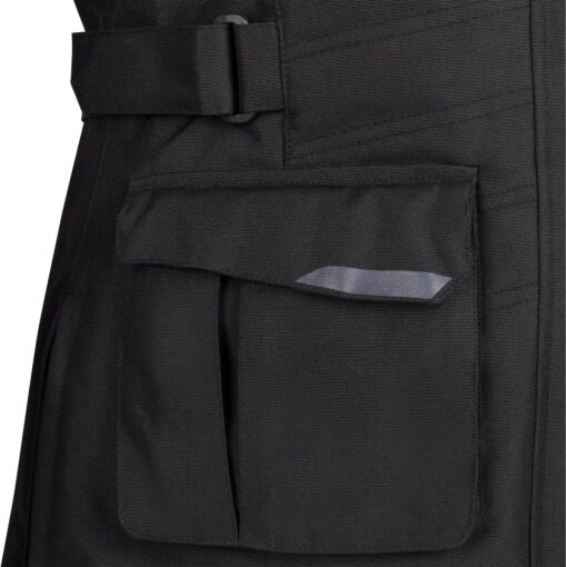 LADY SIBERIA MOTOROS TEXTILKABÁT,FEKETE-SZÜRKE - Image 4