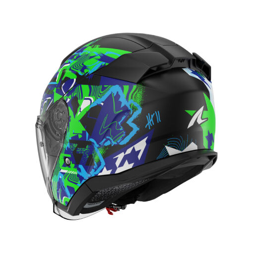 SKWAL JET PRANZ MAT BUKÓSISAK,MATT FEKETE-ZÖLD-KÉK - Image 2