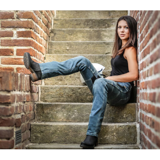 LADY PARADO RECYCLED MOTOROS FARMERNADRÁG,KÉK - Image 11