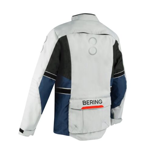 SIBERIA MOTOROS TEXTILKABÁT,SZÜRKE-KÉK-PIROS - Image 2